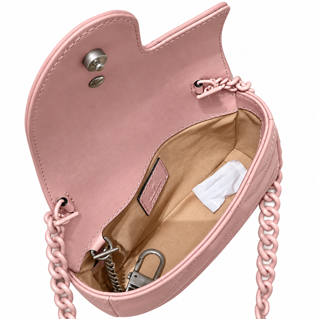 Gucci GG Marmont Super Mini Bag Pink on Pink